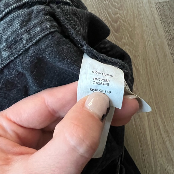 Madewell Adirondack Short Overalls in Washed Black size XXS - Picture 10 of 11